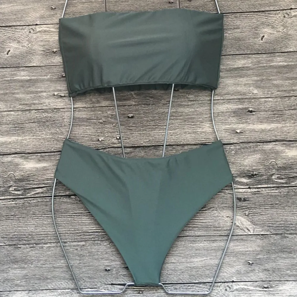 Push Up Твердые Бикини 2019 купальники для малышек женщин из двух частей купальник