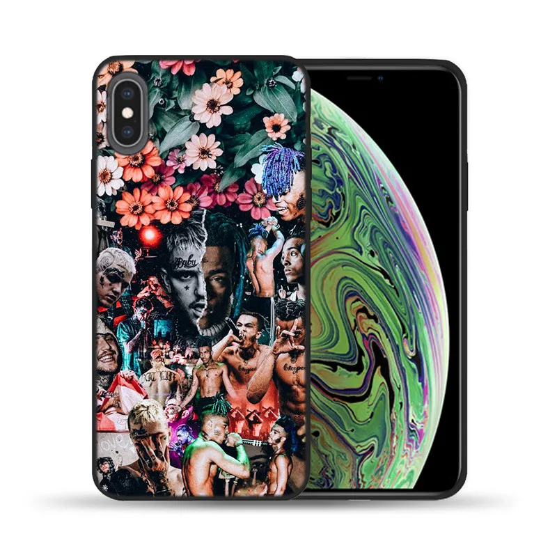 12 Rap Singer Lil Peep Xxxtentacion Мягкий чехол из ТПУ для iPhone 11 Pro Max X XS XR XS MAX 7 8 6S 6plus 5 5S SE силиконовый чехол s - Цвет: 12