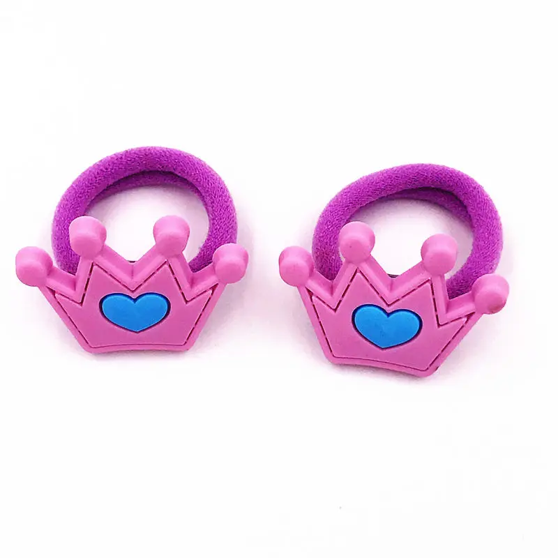 Новое поступление 2 предмета эластичные резинки для волос с короной девочек