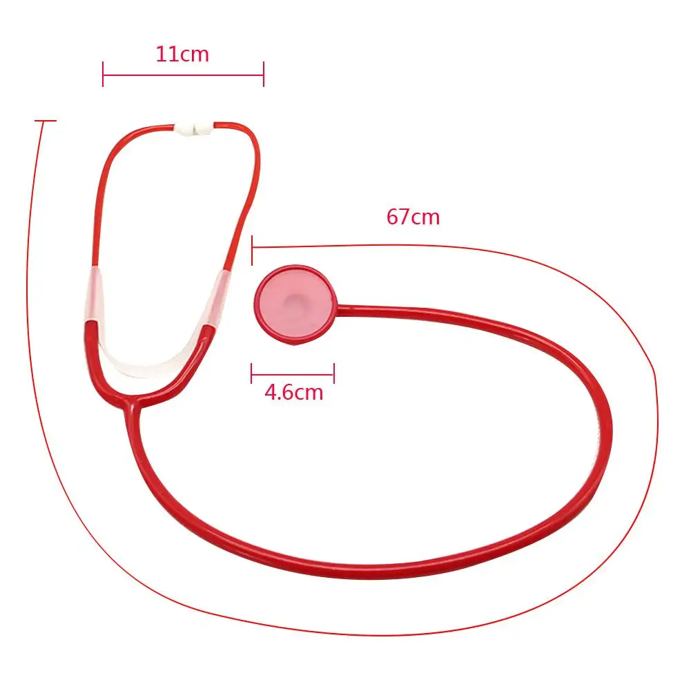 Puzzle Children Science Popularization Stethoscope Toy Play House Toys Children's DIY Simulation Stethoscop Random Color | Игрушки и