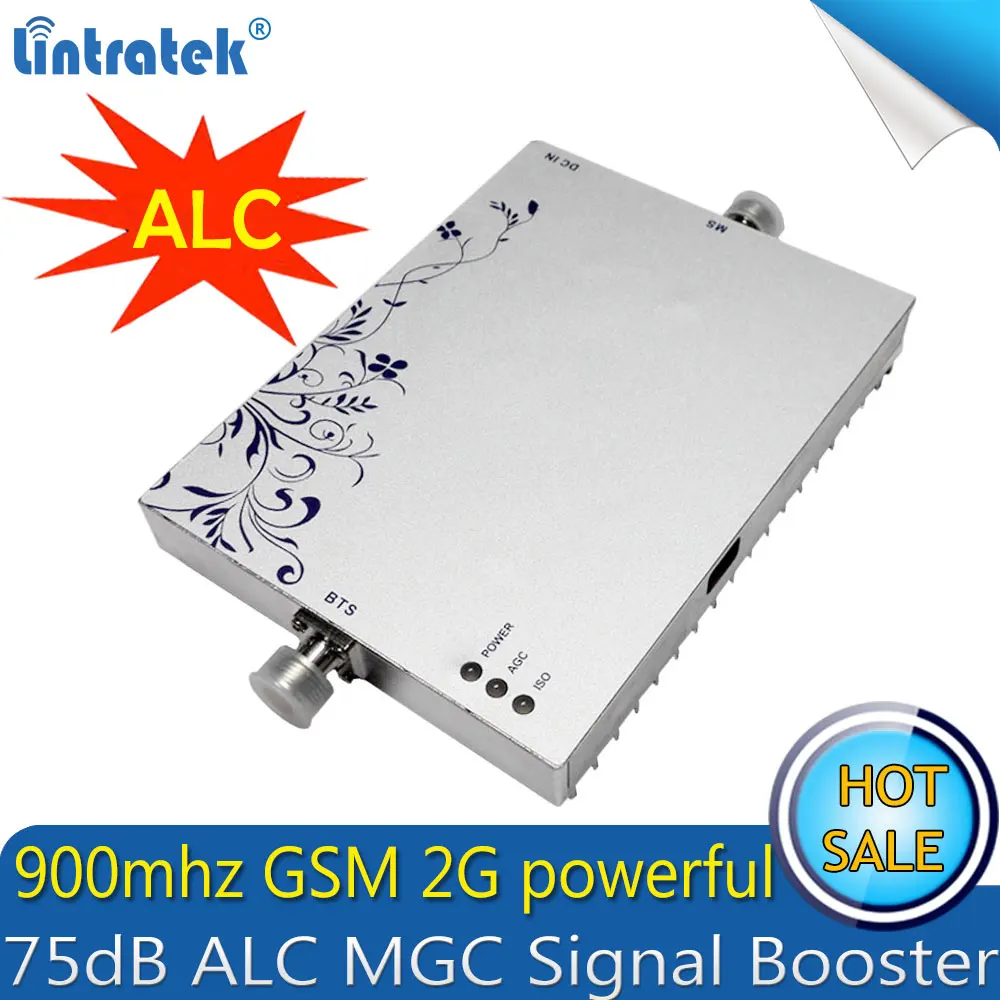 Lintratek GSM 900 МГц 2G ALC Репитер сигнала 75 дБ Мобильный усилитель Усилитель сотового