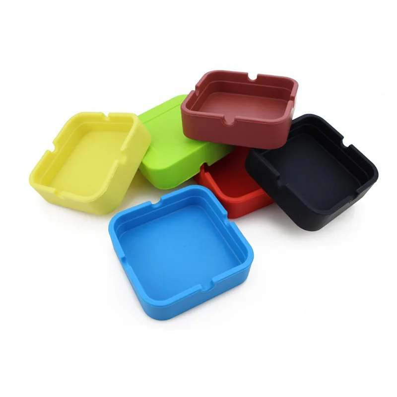 

Creative Heat Resistant Silicone Square Ashtray