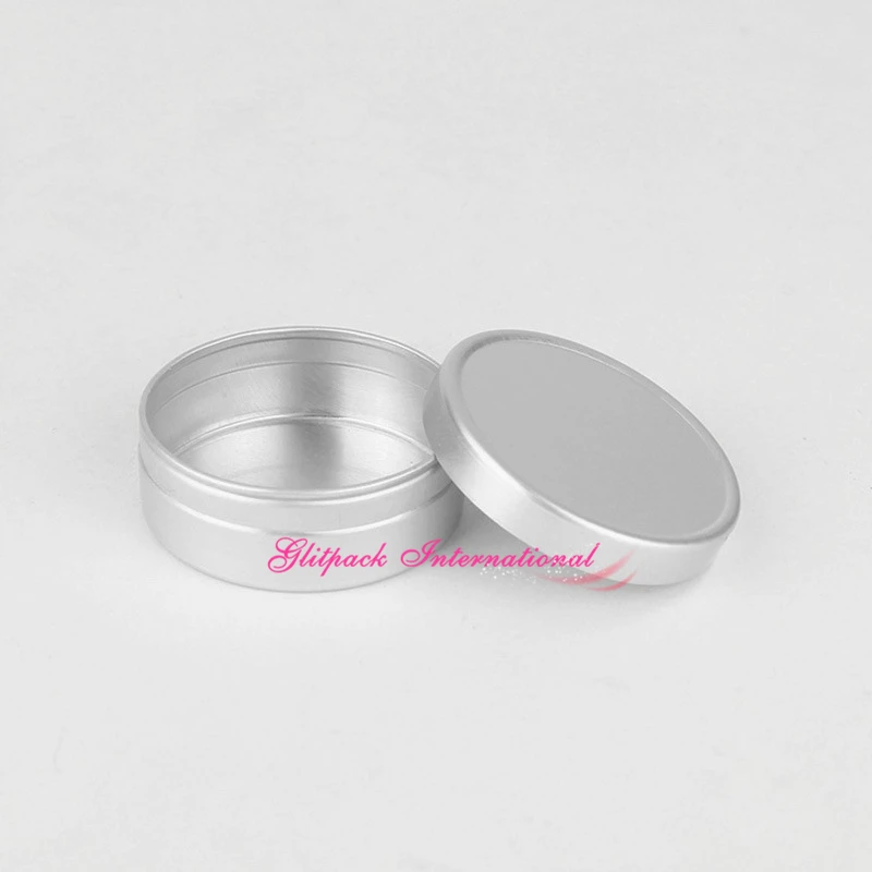 100pcs/lot 10g Empty Aluminum Lip Gloss Container 10ml Lipstick Tube Sample Jar Round Tin Balm Case ointment tin can pot | Красота и