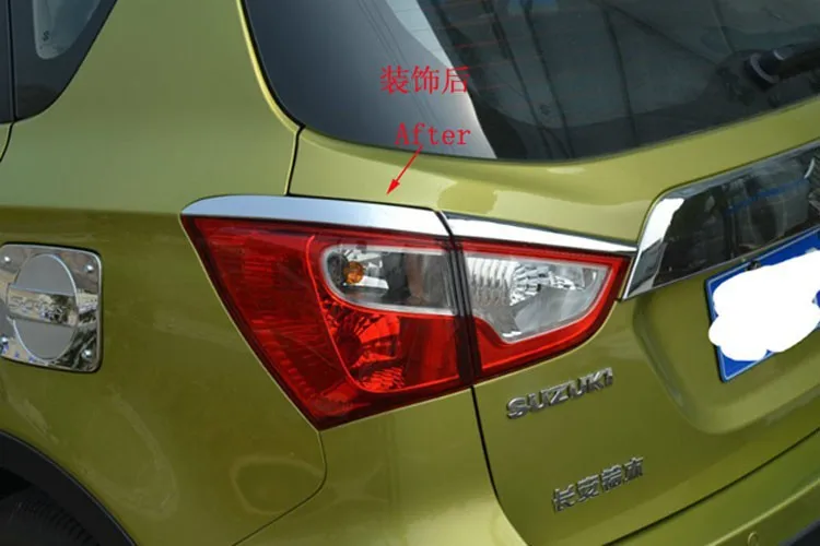 4 шт. Декоративные Хромированные наклейки на задсветильник фару Suzuki SX4 S |