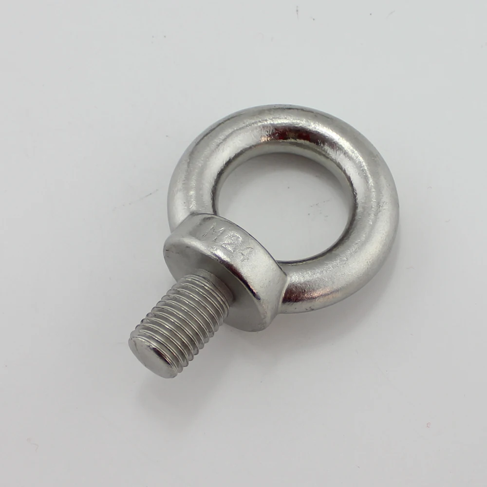 Stainless Marine Heavy Duty Lifting Eye Bolt DIN580 Ring Screw Loop Hole for Cable Rope 2pcs M24 | Автомобили и мотоциклы