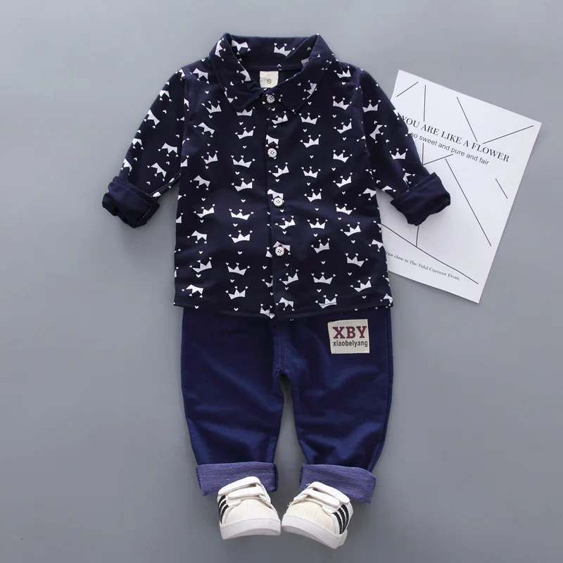 Baby Boys Clothes Clothing Sets Summer Spring long sleeve track suit kids 2 piece set For boy Sport Wear Casual Costume 1 year |