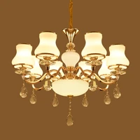 european style living room chandelier glass creative personality chandelier american restaurant lamp simple modern crystal lamps