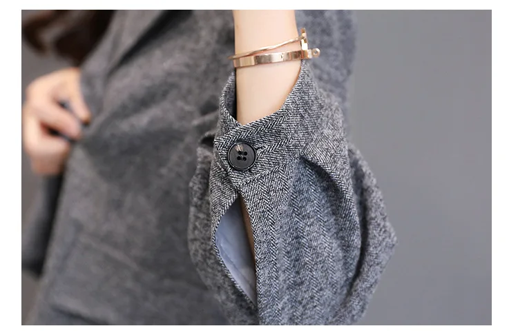 

Female Set pants set 2019 spring and autumn new Korean fashion short suit jacket casual loose wide leg pants two-piece