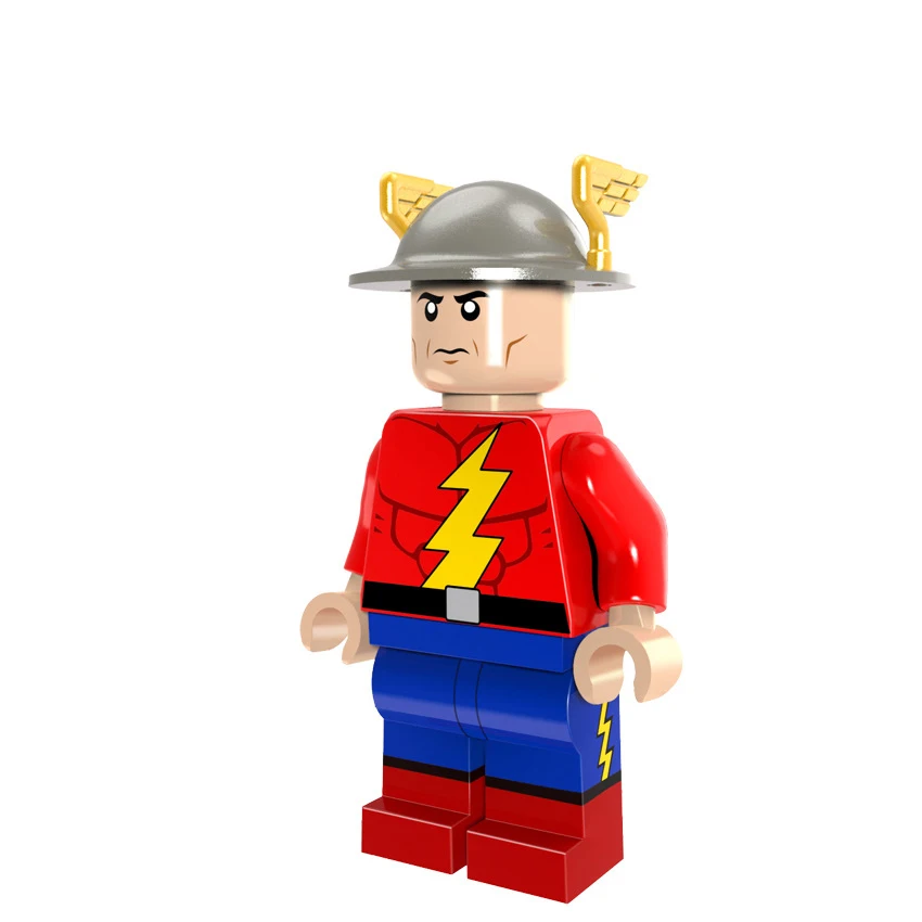 Светло-желтый DC Flash Super Heroes красный желтый черный флэш Джесси Быстрый Каратель капитан Британия строительные блоки детские игрушки Фигурки - Цвет: Светло-желтый