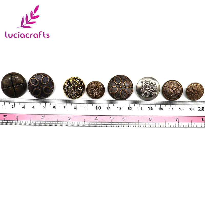 Lucia crafts 50 г/лот ретро резные пуговицы головные уборы для одежды швейная Пряжка