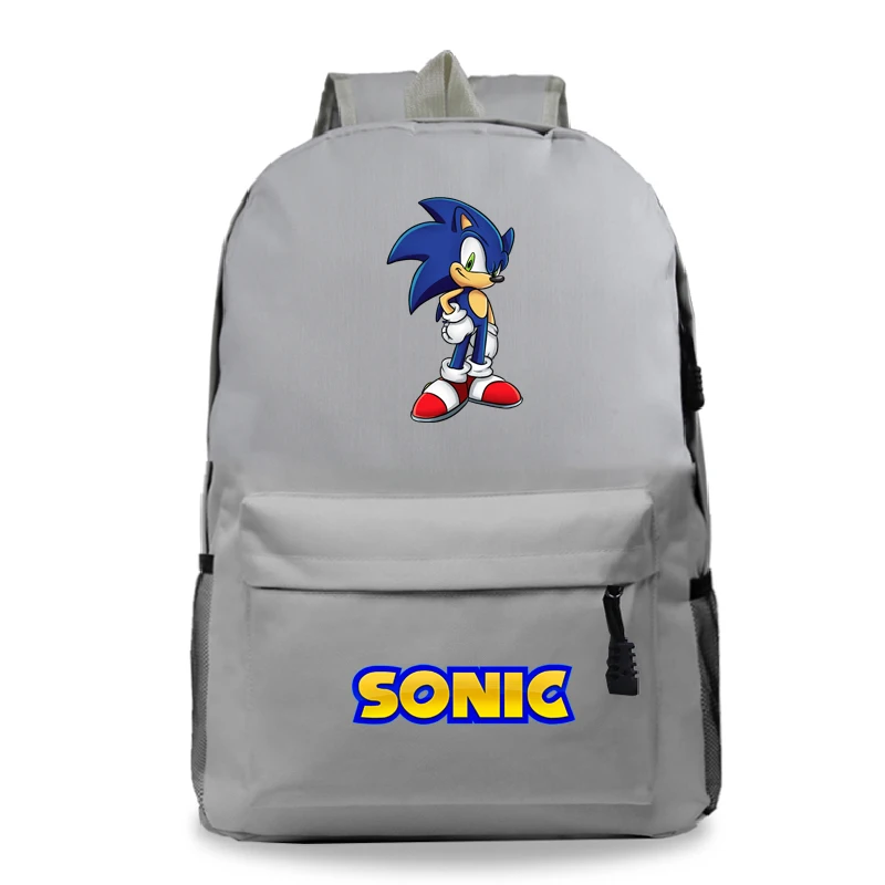 16 Sonic рюкзак, школьные сумки, модный шаблон, для студентов, для мальчиков и девочек, рюкзак для мужчин и женщин, рюкзак для ноутбука - Цвет: 16