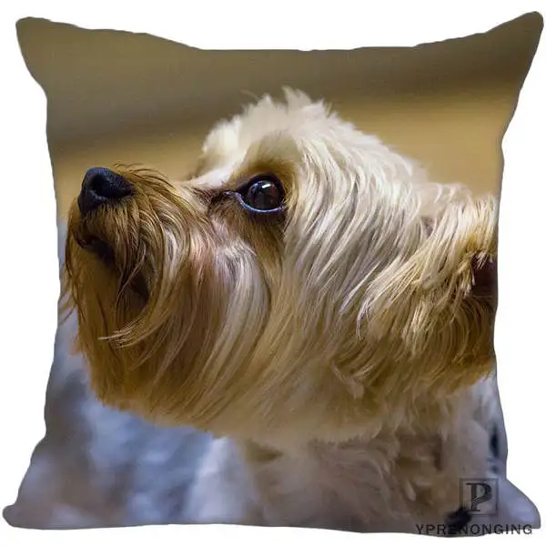 Square Pillowcases Декоративная Наволочка на заказ, йоркширский терьер, квадратная Наволочка на молнии, наволочки 35X35,40x40,45x45 см(одна сторона) 180516-14 - Цвет: Square Pillowcases
