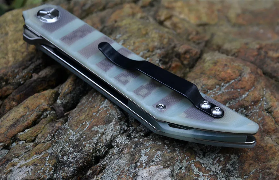 Складные ножи Twosun TS62 модель D2 стальное лезвие jade G10 ручка с карманным зажимом острый режущий нож для наружного кемпинга охоты