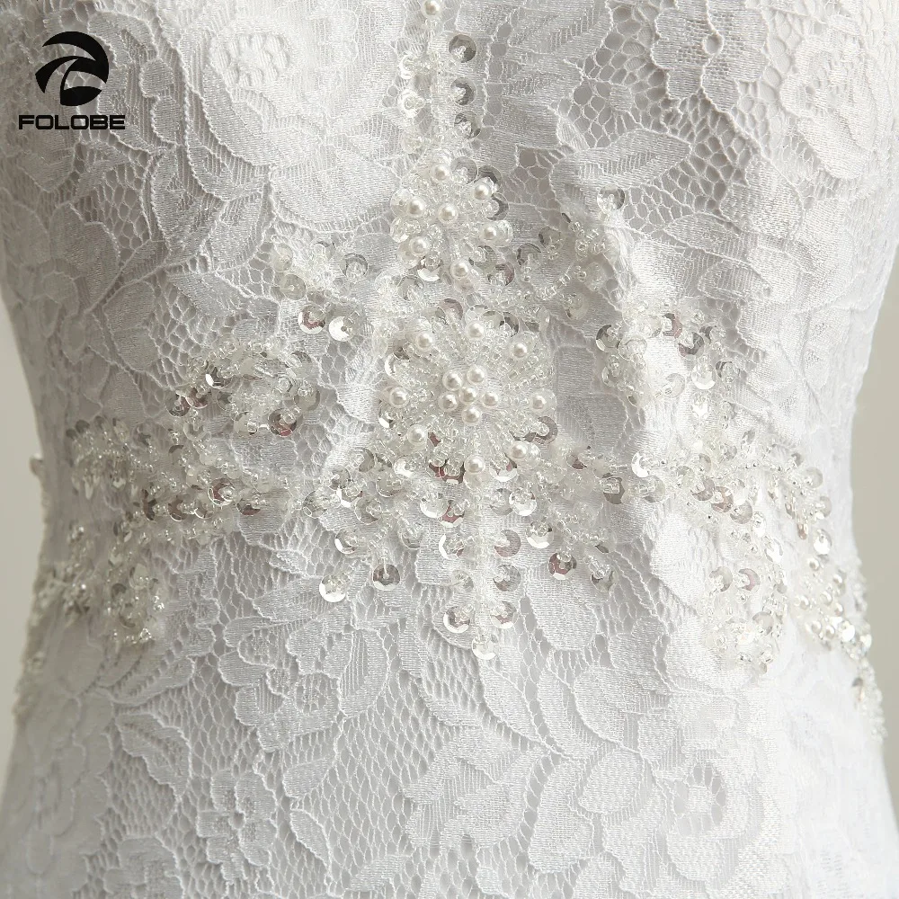 Elegant V-neck Beading Lace Vestidos De Boda Sequins Backless Mermaid Long Boho Wedding Dresses Robe Marriage Bridal Gowns | Свадьбы и