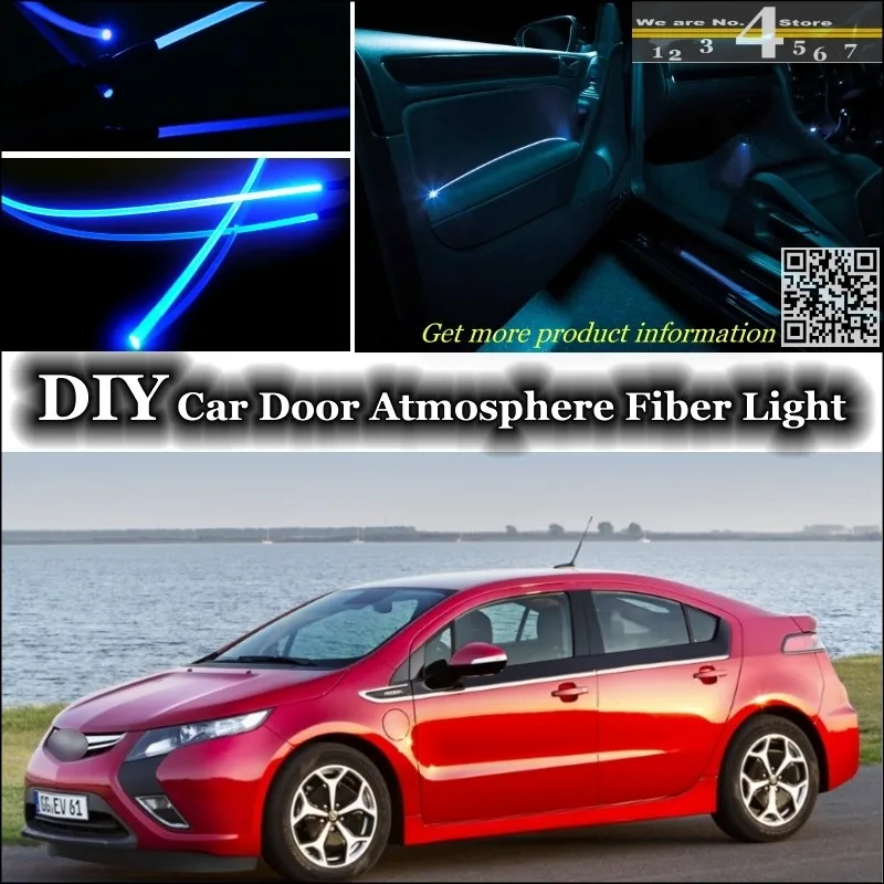 

Для Chevrolet Ampera внутренняя настройка освещения атмосферы освещение из оптоволокна световая лента s внутренняя дверная панель Освещение для тюнинга