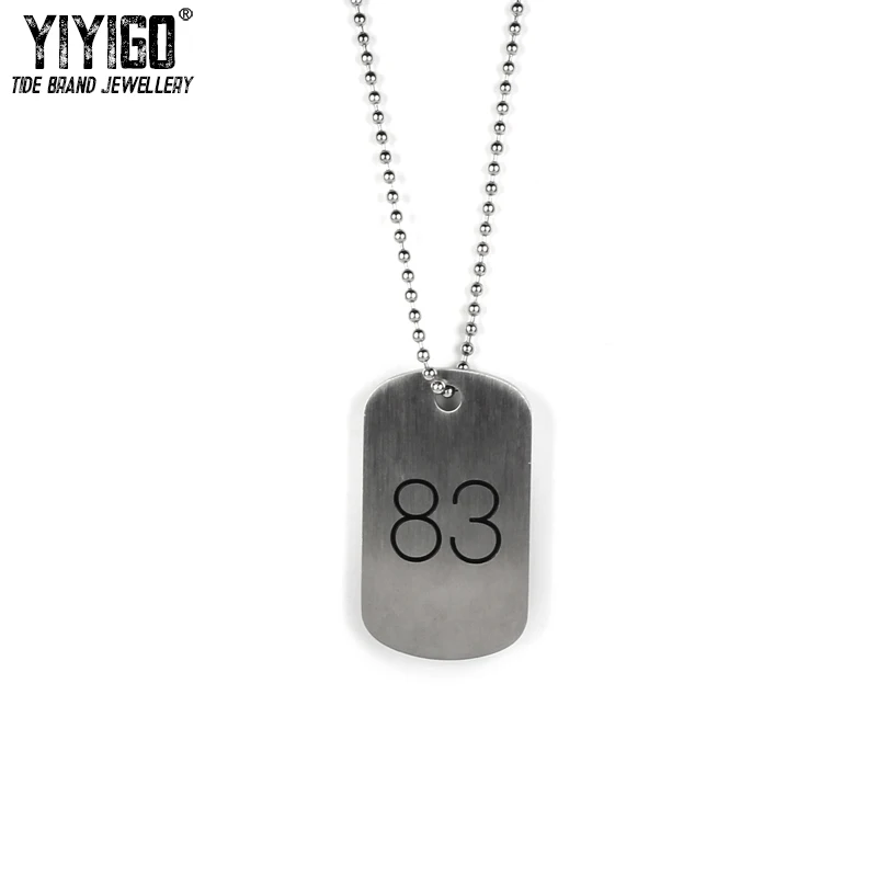 Армейская медаль мужские Подвески воин хип-хоп Рок молния 83 солдат 316L титановая