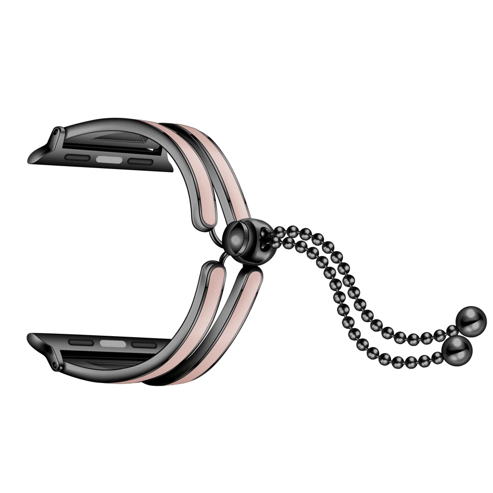 Роскошный ремешок из нержавеющей стали для наручных часов Iwatch Series 4 3 2 1 Женский