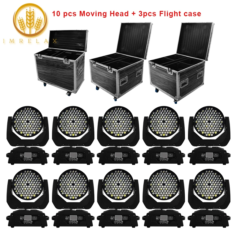 Низкая цена IMRELAX RGBW мощный 108*3W светодиодный движущийся головной светильник