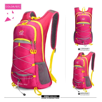 rose red Велосипедный рюкзак MTB открытый enquipment дышащая школьный рюкзак в стиле унисекс уличный рюкзак для занятий велоспортом, сумка на открытом воздухе велосипедная сумка - Цвет: rose red