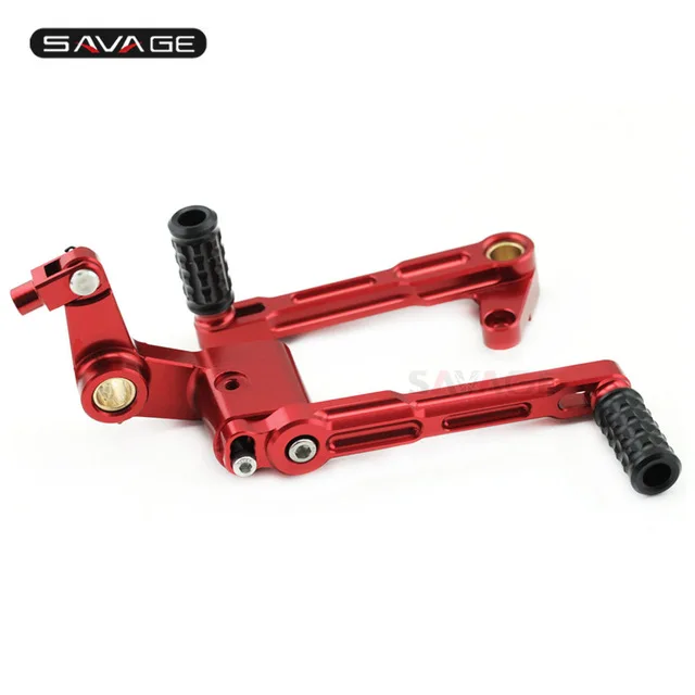 One Set Red Рычаг переключения передач и педаль тормоза для DUCATI Monster 696 796 1100/S аксессуары для мотоциклов с ЧПУ Регулируемая Педаль Переключения Передач - Цвет: One Set Red