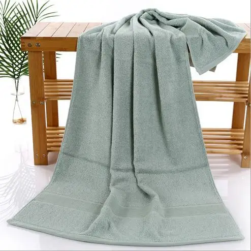Smooth Anti-bacterial Bamboo Fiber Bath Towels Beach Towel For Adults Absorbent Terry Luxury bathroom Men Women Basic | Дом и сад