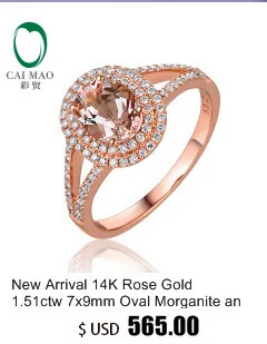 Hot Sale 6mm Round Shape 14K Rose Gold& 0.19ct Dianmond Wedding Engagement Ring
