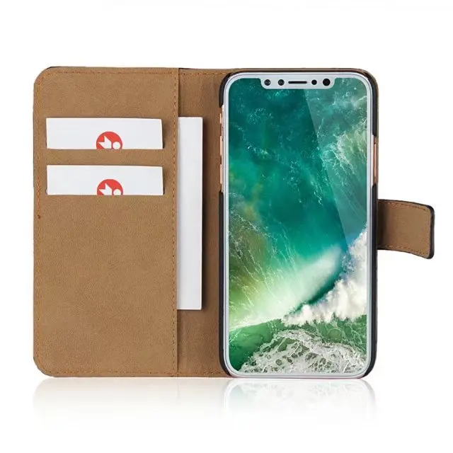 Роскошный чехол для Apple iPhone X iphone10 кожаный флип с откидной крышкой телефона