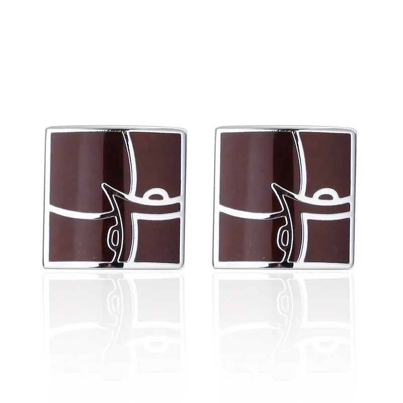 C-MAN роскошная рубашка красные запонки с лисой брендовые хипстерские для мужчин