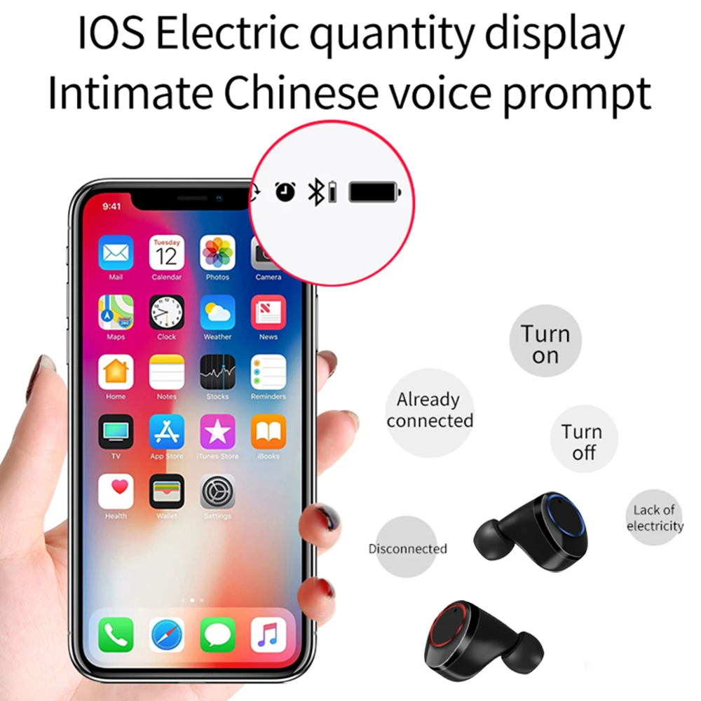 X11 TWS беспроводные наушники Bluetooth 5,0 с сенсорным управлением спортивные стерео наушники IPX7 водонепроницаемый светодиодный дисплей 3500 мАч наушники