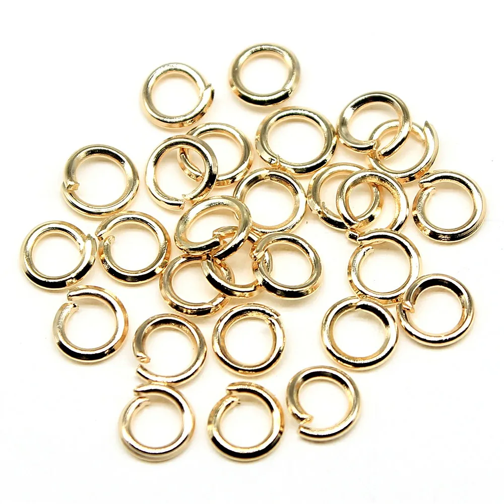 KC Gold 200 шт., 5 цветов, 3 мм, 4 мм, 5 мм, 6 мм, 7 мм, 8 мм, 9 мм, 10 мм, кольца для самостоятельного изготовления ювелирных изделий, ювелирные изделия - Цвет: KC Gold