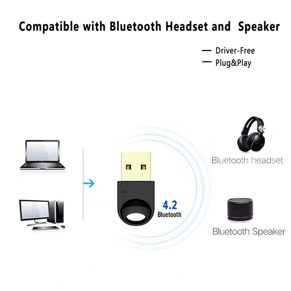 USB Dongle Free Driver Mini CSR 4 2 приемник Bluetooth адаптер аудио автомобильный беспроводной