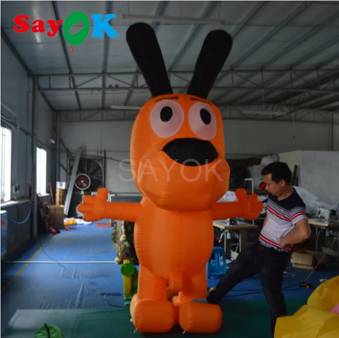 

Inflatable Cartoon Dog, Inflatable Mascot 3m(10ft) H Cute Poppy for Commercial Exhibition, Advertising, Parties Decor