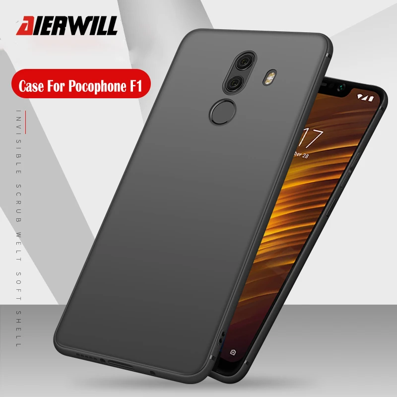 Матовый чехол для Pocophone F1 противоударный ТПУ назад бампер силиконовый