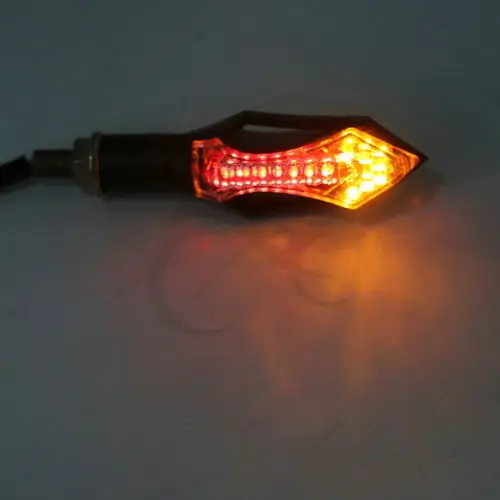 Мотоцикл Универсальный Пара Черный Мини LED поворотники задний фонарь для Honda| |
