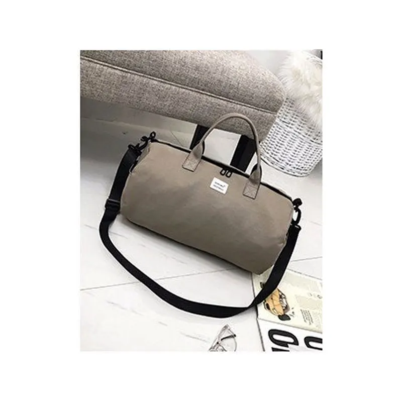 Smell Gray Wobag Новая Женская дорожная сумка через плечо Большая вместительная холщовая спортивная сумка Мужская и Женская дорожная сумка Bolsa De Viagem - Цвет: Smell Gray