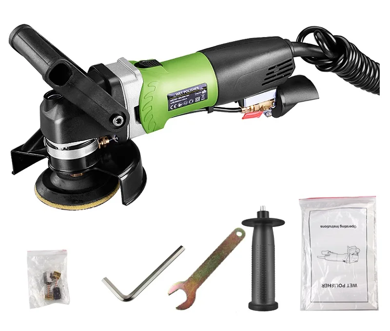 

Новый 220 В 800 Вт 4 "Электрический Регулируемый полировщик мокрого камня или с 7 полировальной прокладкой