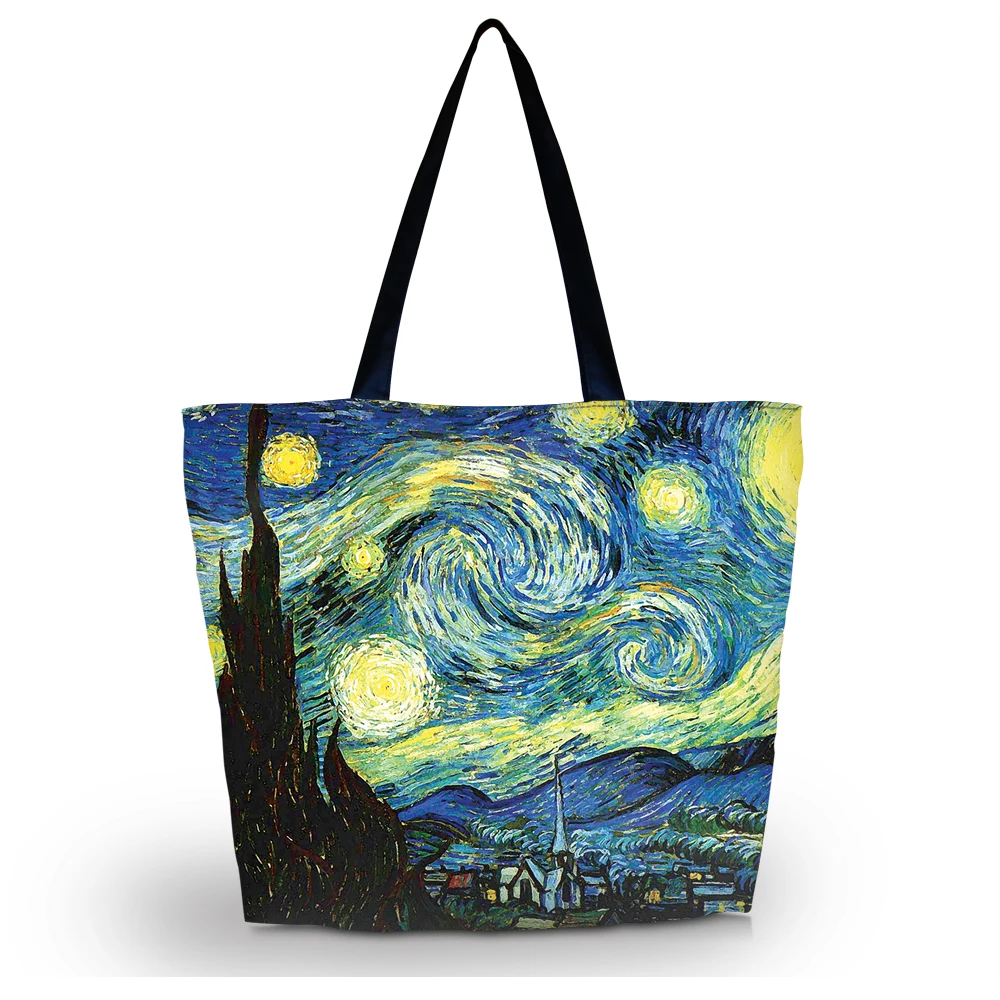 Голубые звезды мягкая складная сумка Для женщин мокрый мешок большой Ёмкость