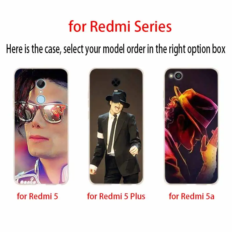 Силиконовый чехол для Xiaomi Redmi Cover 9 8 7 6 5 4 A 9at Prime 4x K20 Pro Y3 Майкл Джексон | Мобильные