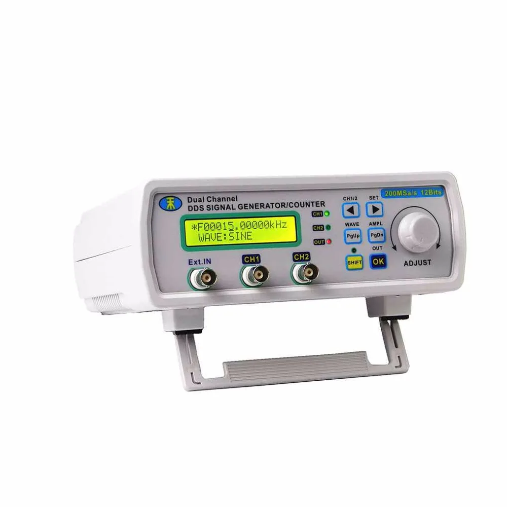 

6 МГц цифровой DDS двухканальный источник сигнала Генератор произвольной формы Частотный метр 200MSa/s