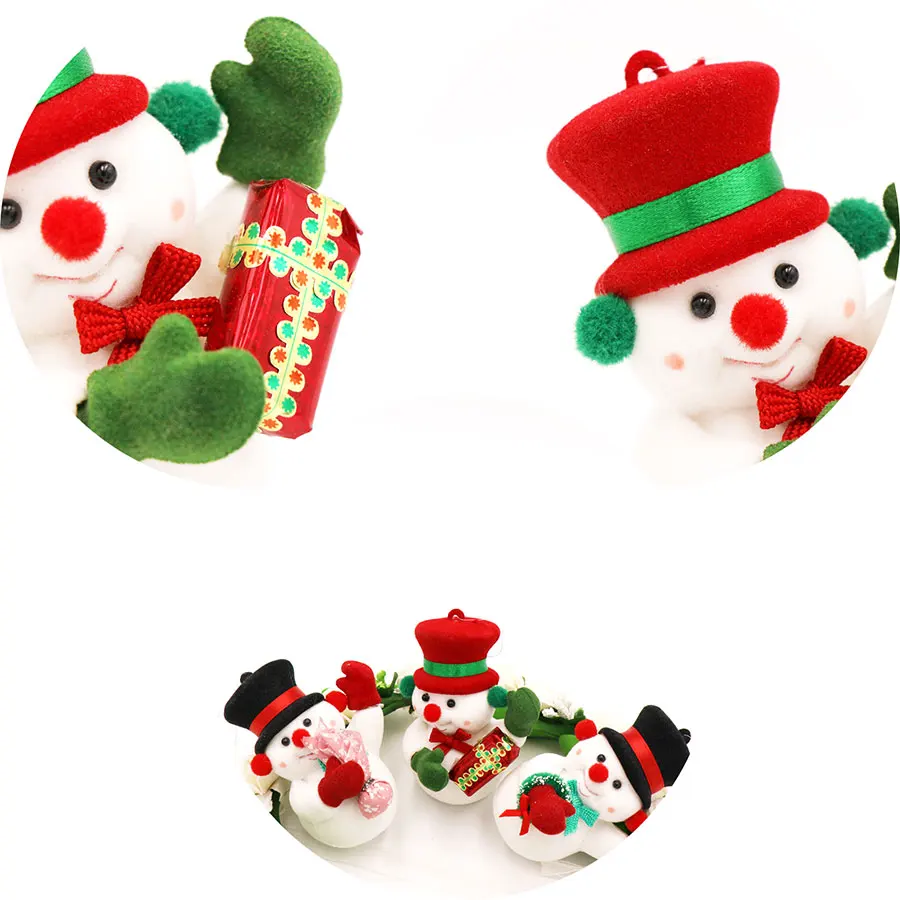 3 шт./лот 2020 рождественские украшения для дома милые Снеговики куклы детские