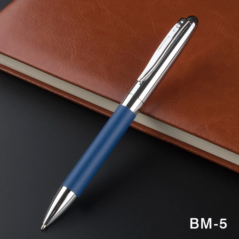 Бизнес ручка Роскошные Канцтовары для школы офиса черные чернила металлическая