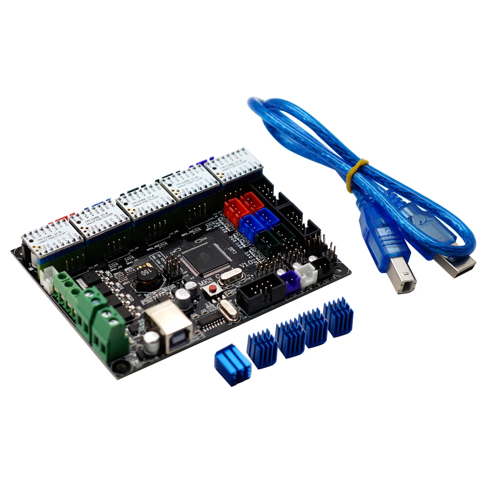 MKS GEN L V1.0 Интегрированный контроллер материнская плата + 5 шт. TMC2208 Драйвер