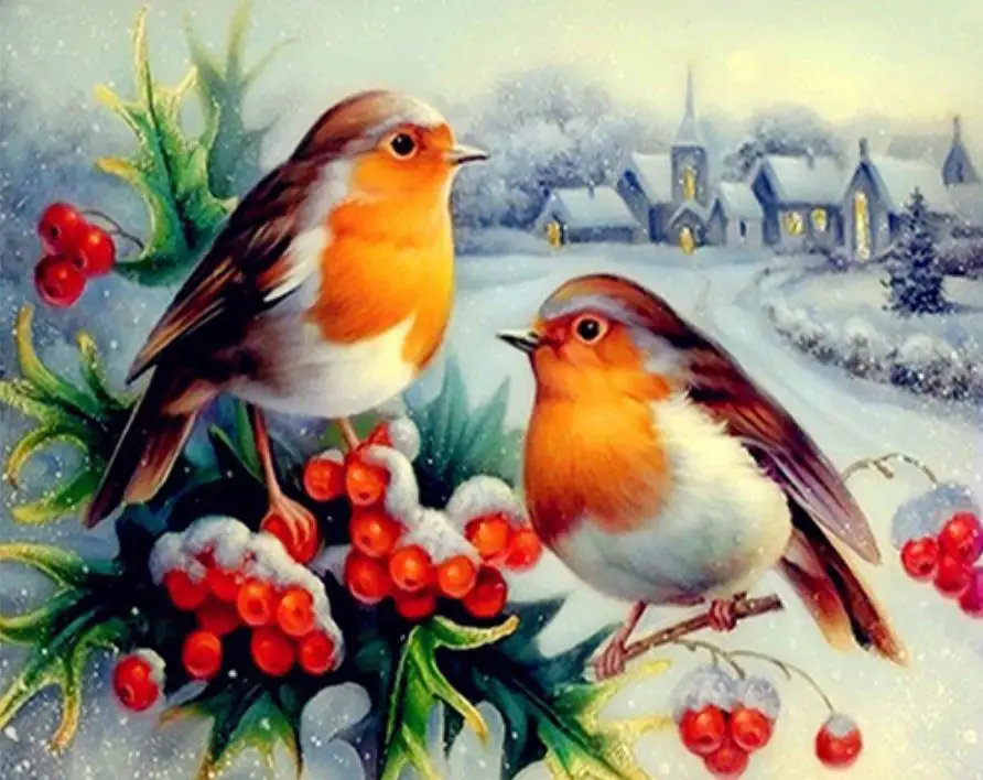 

5D DIY Diamond Embroidery birds Animals 3D Diamond Painting Cross Stitch Needlework Home Decor Round drill gift