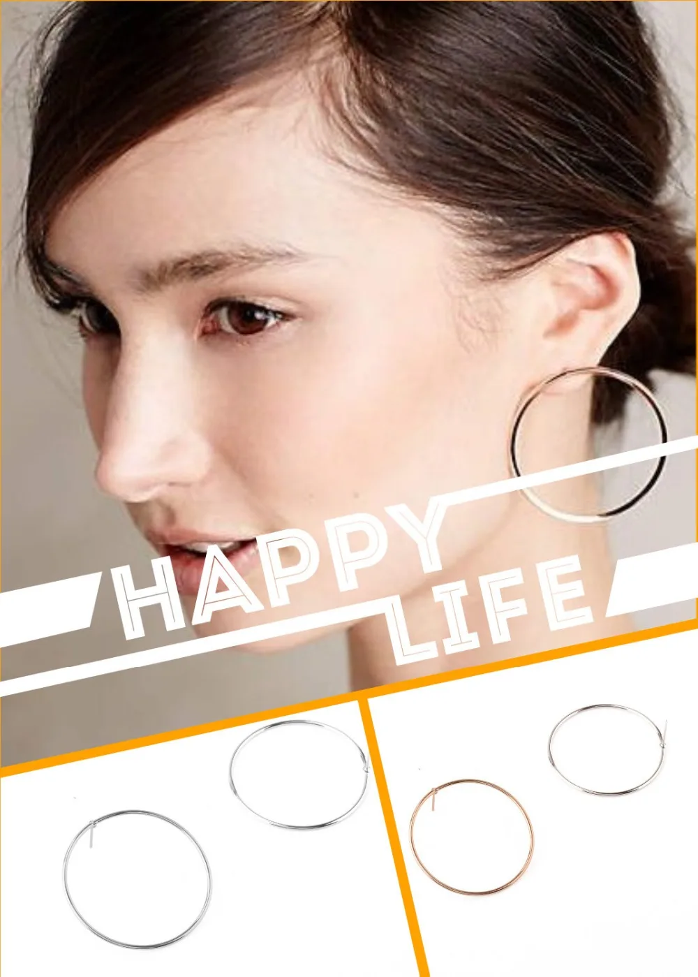 Женские большие серьги-кольца золотого цвета круглые серьги brincos de argola aros largos bijoux