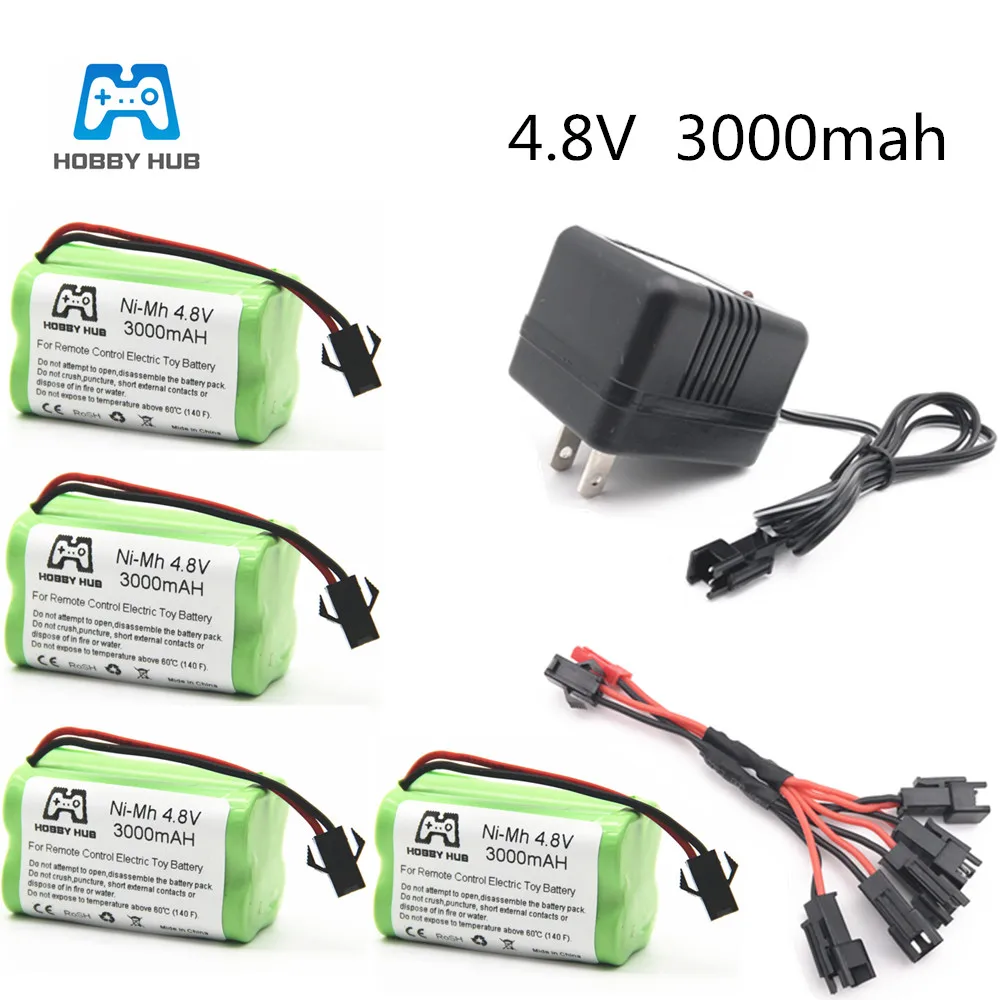 Аккумулятор 5 в 1 hobby hub 4 8 В 3000 мА/ч 2400 2800 с зарядным устройством для