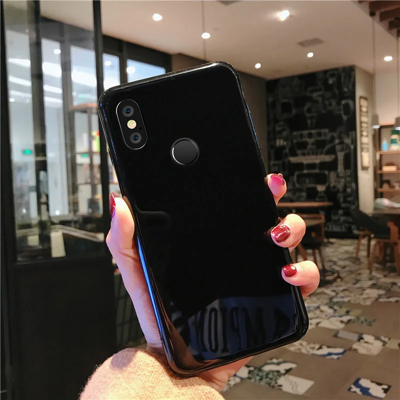 Черный красный светоотражающий глянцевый чехол для телефона Xiaomi Redmi note 5 Pro 6 Чехол
