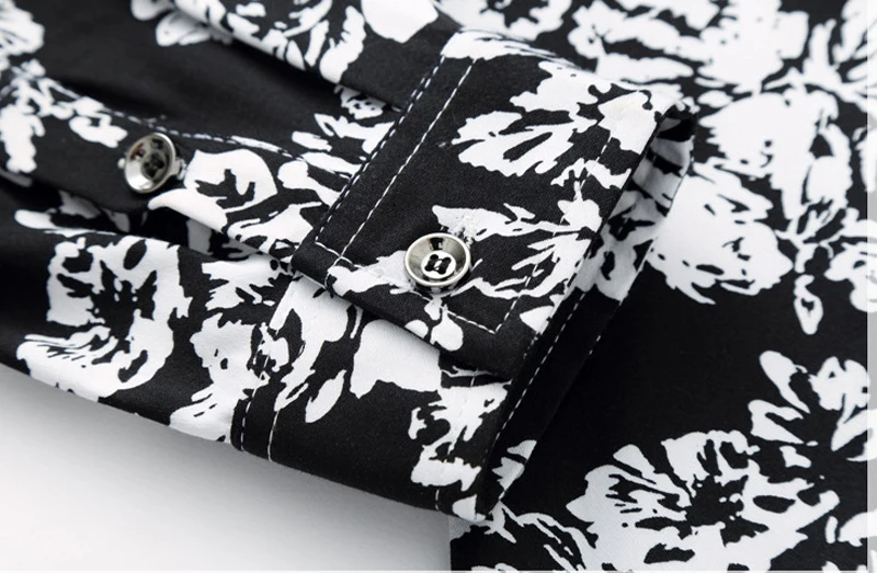 Новое поступление 2017 модная повседневная мужская рубашка большого размера с