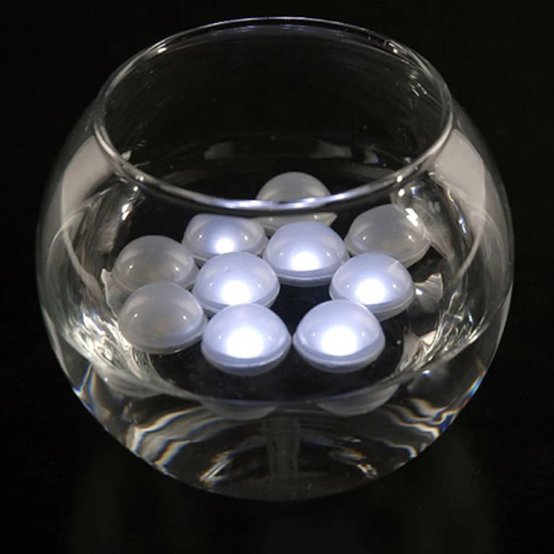 

12 pieces/lot Floating Twinkle LED Fairy pearls ball light colorful LED Beer cup glass flower vase lamps party decorations
