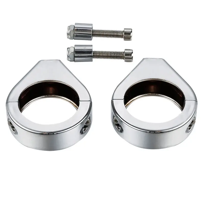 Мотоциклетные зажимы для вилок 41 мм кронштейн поворотника Harley Softail Fat Boy Cross Bones