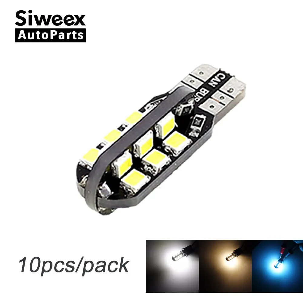10x T10 W5W 24 SMD автомобильный боковой клиновидный светильник купольная карта Лампа 194
